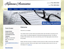 Tablet Screenshot of kalmanassociates.com